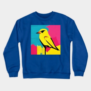 Colourful Canary Abstract Crewneck Sweatshirt